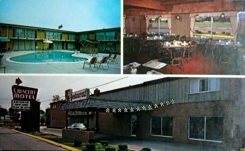 Colonial Inn (Crescent Motel) - Old Postcard